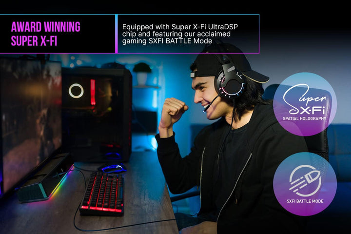 CREATIVE Sound Blaster Katana V2X, 2.1 Soundbar, HDMI ARC, USB Audio, SXFI, Optical-In