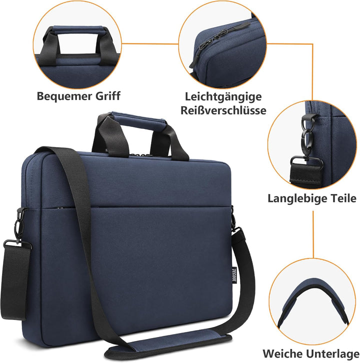 TECOOL 14 Zoll Laptoptasche Schultertasche Wasserdicht Aktentasche für 14'' Lenovo Acer ASUS Dell HP