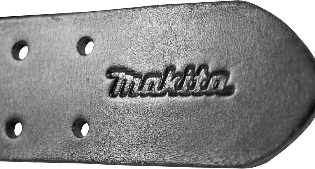 Makita E-15693 Schwerlast Ledergürtel schwarz, 138 cm lang, Ledergürtel aus Rindsleder, Echtleder, 4