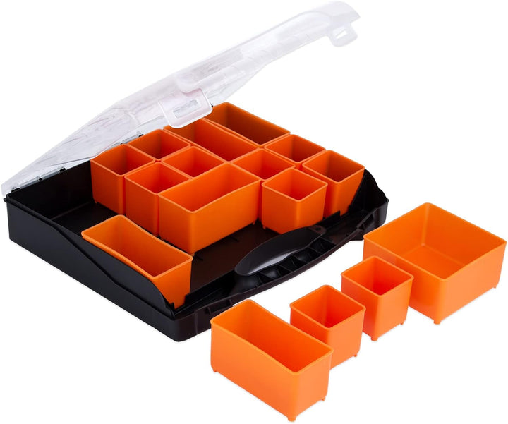 BigDean Sortierkasten Werkzeugkoffer mit 4 herausnehmbaren Schubladen - Sortierkästen Sortierkoffer