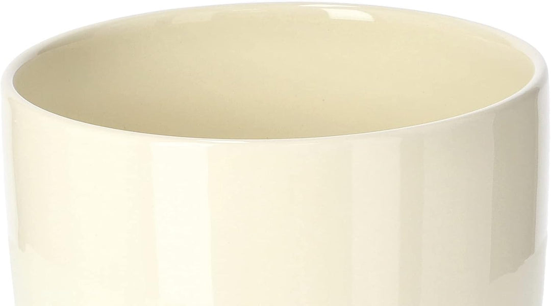 KOTARBAU® 2er Set Keramik Blumentopf Übertopf für Blumen Pflanzen ⌀ 17 cm mit Tropfschale Beige ⌀ 17