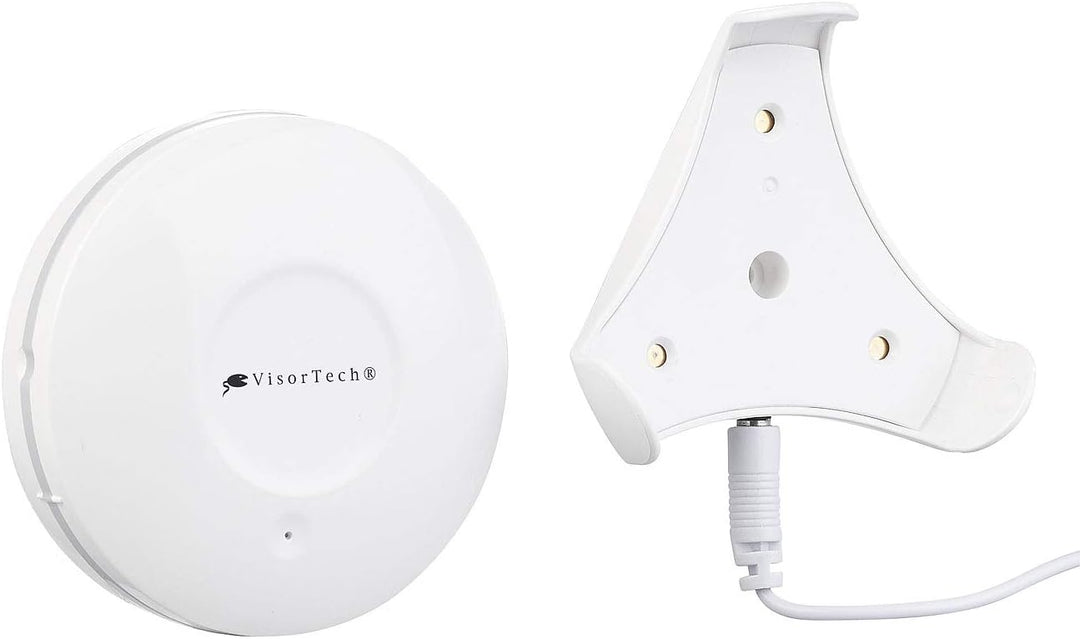 VisorTech Wassersensor: WLAN-Wassermelder, externer Sensor, App, bis 8 Jahre Batterie-Laufzeit (Wass