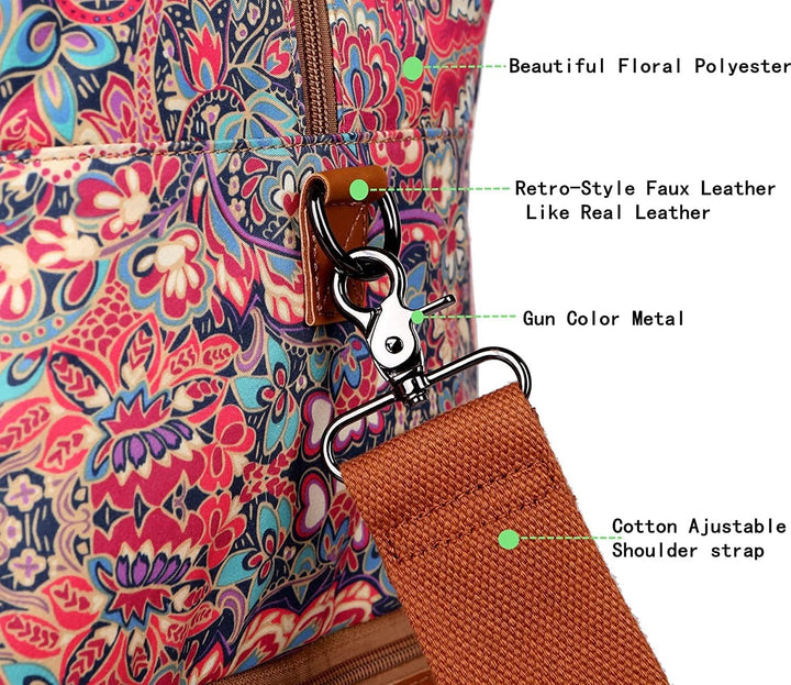 Travel Duffel Weekender Reisetasche Handgepäck Wochenendtasche mit Schuhfach für Damen HB-10 (HS), H