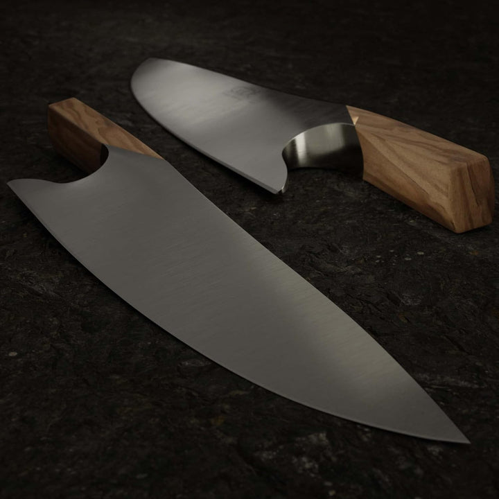 GÜDE Solingen - THE KNIFE geschmiedet, 26 cm, Olivenholz, THE KNIFE, Handmade Germany, Olive