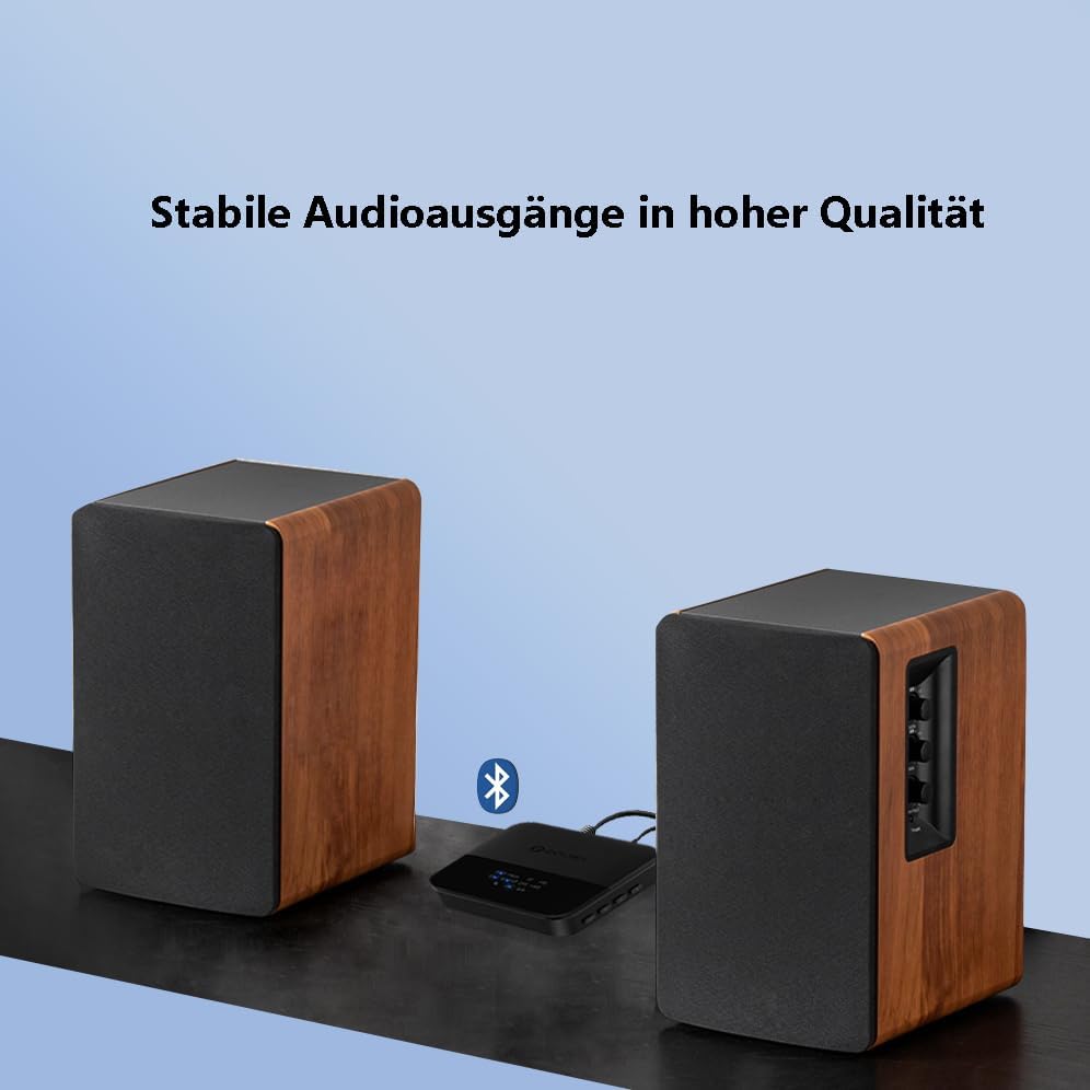 Bluetooth Audio Adapter, SONRU Bluetooth Transmitter Empfänger für TV Laptop Stereoanlage Kopfhörer