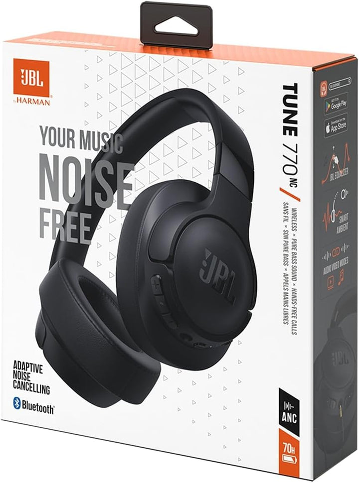 JBL Tune 770NC – Kabellose Over-Ear-Kopfhörer mit adaptivem Noise-Cancelling und faltbarem Design –
