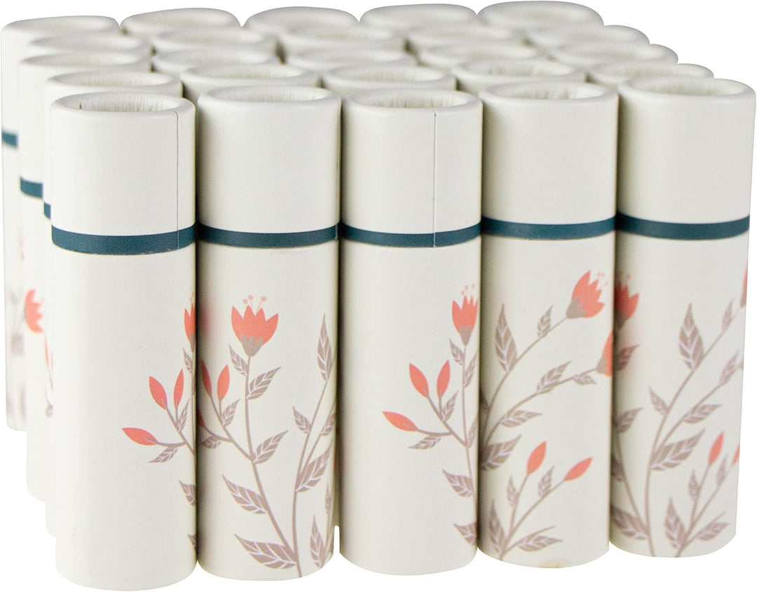 Wachsmann - leere Lippenstifthülsen - Lippenbalsam Behälter aus Pappe - 25 Stück | 10 ml Lippenstift