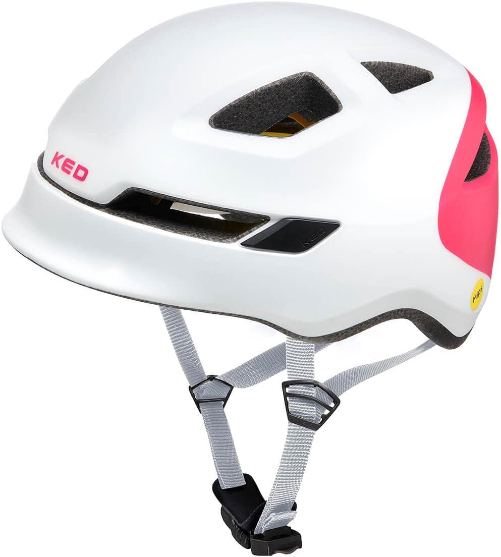 KED Unisex Jugend Pop Fahrradhelm M (52-56cm) Weiss, M (52-56cm) Weiss