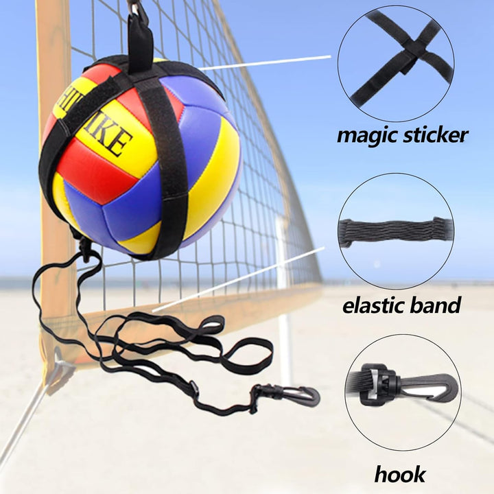 Aisny Volleyball Trainingsgeräte Set, Volleyball Zubehör Resistance Band Widerstandsgürtel Verstellb