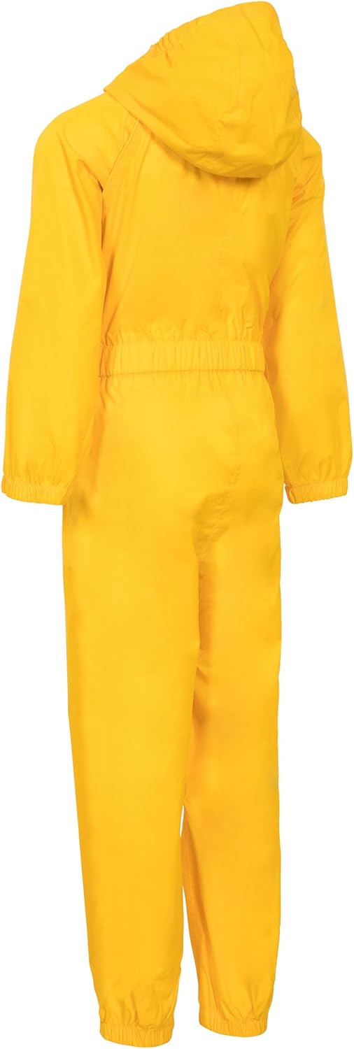 Trespass Unisex Kinder Knopf Wasserdichter Regenanzug mit Kapuze 5-6 Jahre sunshine, 5-6 Jahre sunsh