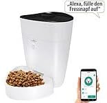 infactory Futterautomat: Smarter Futterspender für Hunde & Katzen mit WLAN und App, 4 l (Automatisch