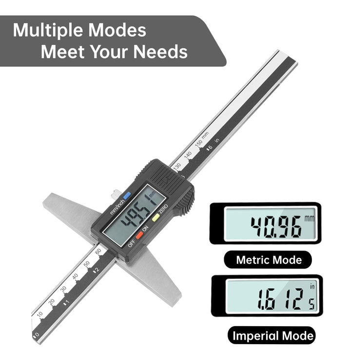 Digital Messschieber, 0-150mm Schieblehre Messwerkzeuge 0,01 mm Hochgenauer Edelstahl Digitaler Tief