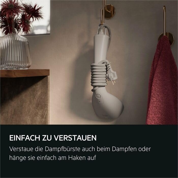 AEG Dampfbürste / Reisebügeleisen / schnell einsatzbereit / Entknittern / Auffrischen/Glätten / Aufd