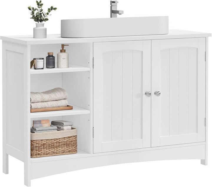 VASAGLE Waschbeckenunterschrank, Unterschrank, Badezimmerschrank, extra lang, 30 x 90 x 60 cm, 2 Tür