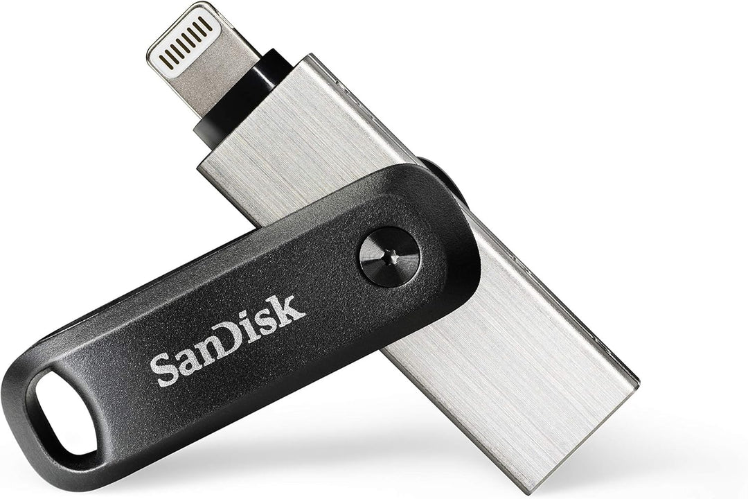 SanDisk iXpand Go Flash-Laufwerk iPhone Speicher 64 GB (iPad kompatibel, automatisches Backup, Schlü