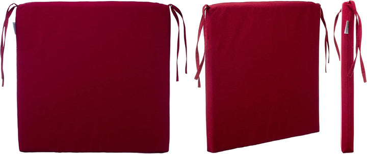 Brandsseller Sitzkissen Stuhlkissen Sitzauflage Stuhlauflage - Uni Farben mit 4 Kordelbändern für si