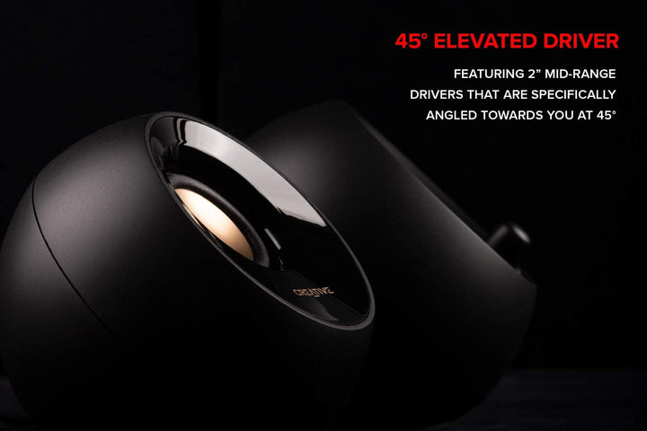 Creative Pebble Plus 2.1 USB-betriebener Desktop-Lautsprecher mit Subwoofer und Far-Field-Treibern,