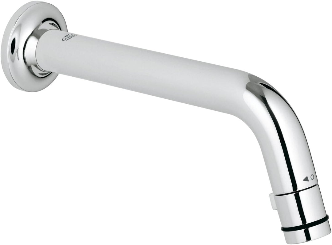 GROHE Universal Waschtisch, Wandauslaufventi, Ausladung 185mm, chrom 20203000, Silber, Silber