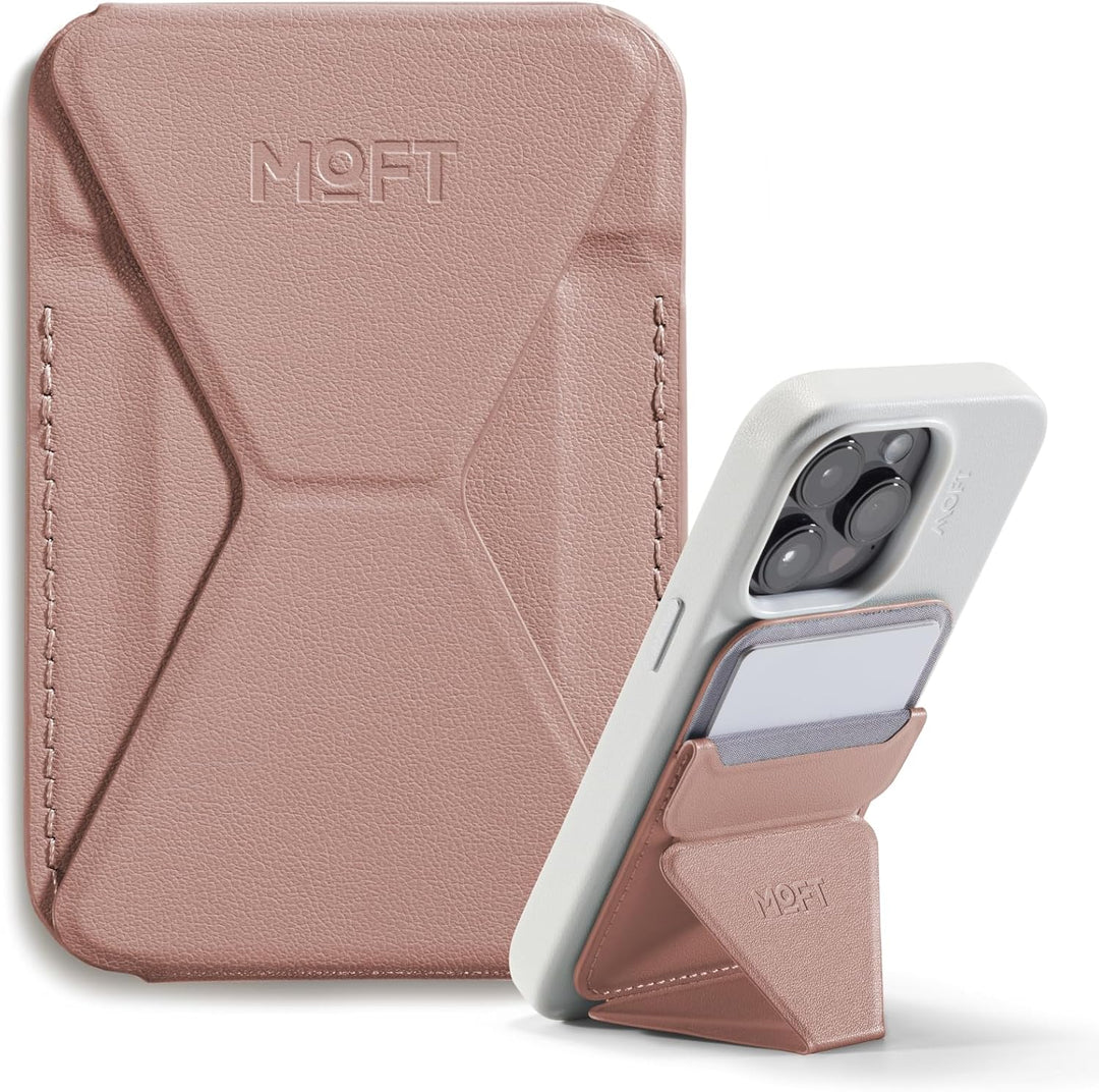 MOFT MagSafe Wallet Ständer für iPhone 16/15/14/13/12 Serie Kompatibel mit MagSafe, MOVAS Vegan Lede