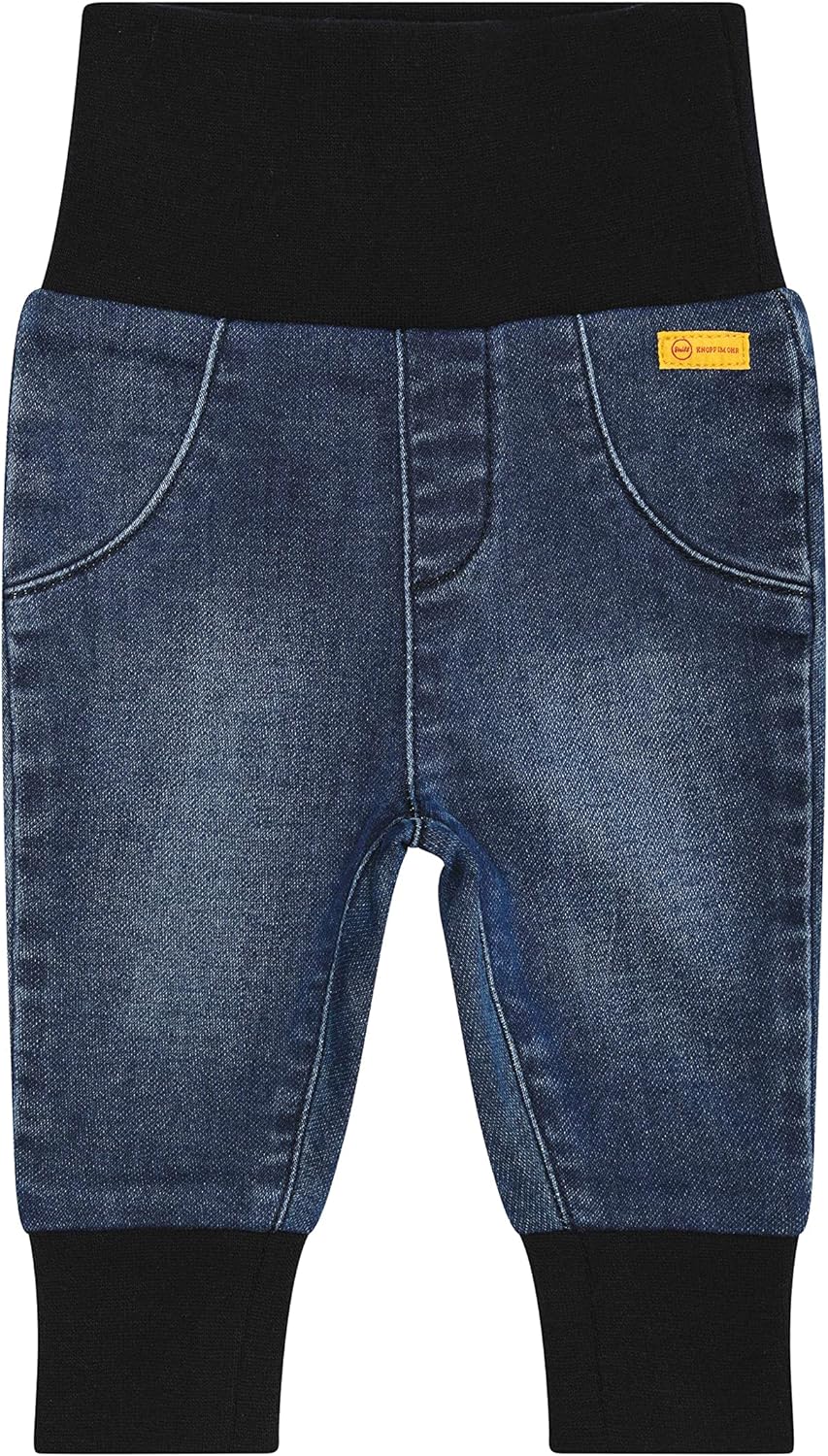 Steiff Unisex Baby Hose Jeans Wirk Denim einfarbig, 92