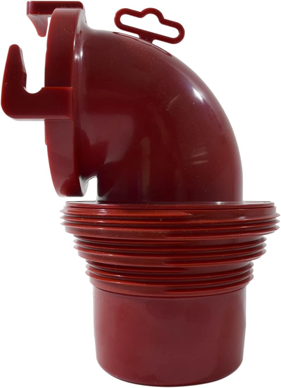 Valterra F02-3112 EZ-Kupplung, 90° Bajonett-Abwassergarnitur, rot, Rot