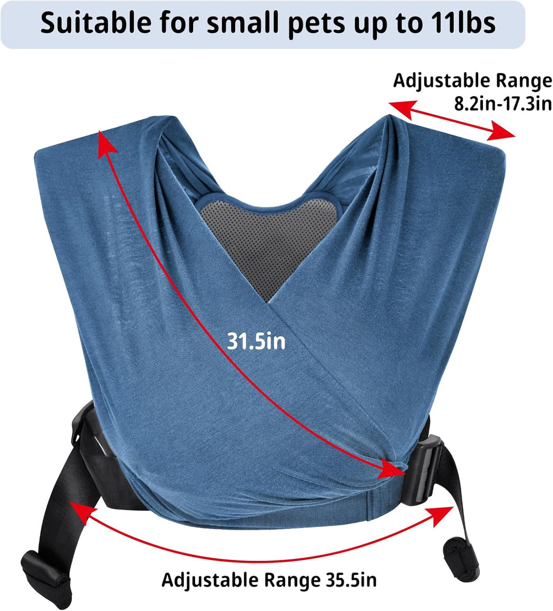 CUBY Hundetragetasche, Eingewickelt Hunde Tragetasche Nach vorne Gerichteter Rucksackträger Schulter