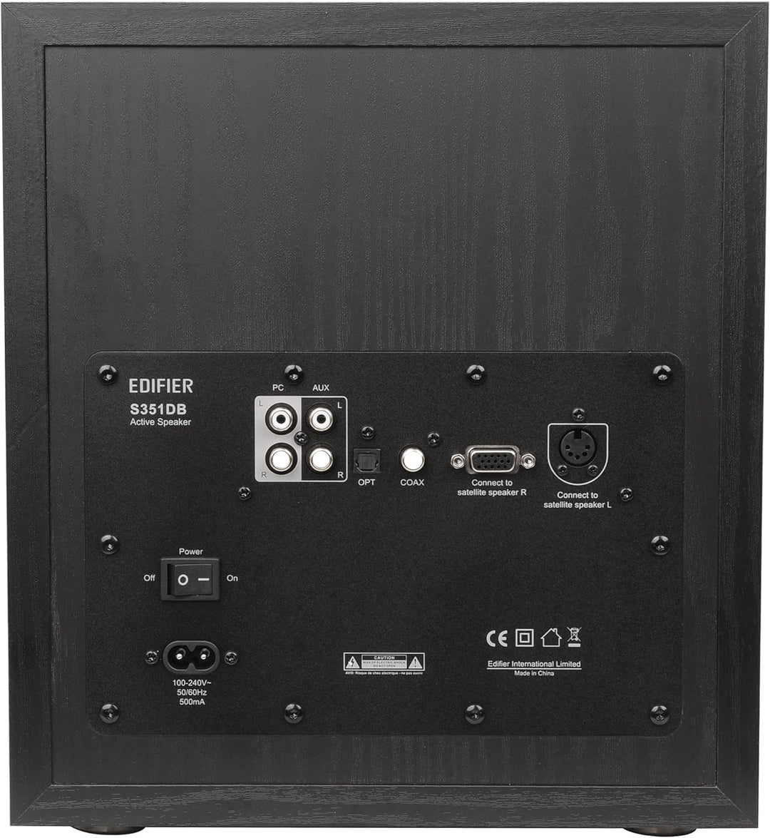 Aktivboxen Edifier S351DB 2.1 schwarz Bluetooth Schwarz kabelgebunden Single, Schwarz kabelgebunden
