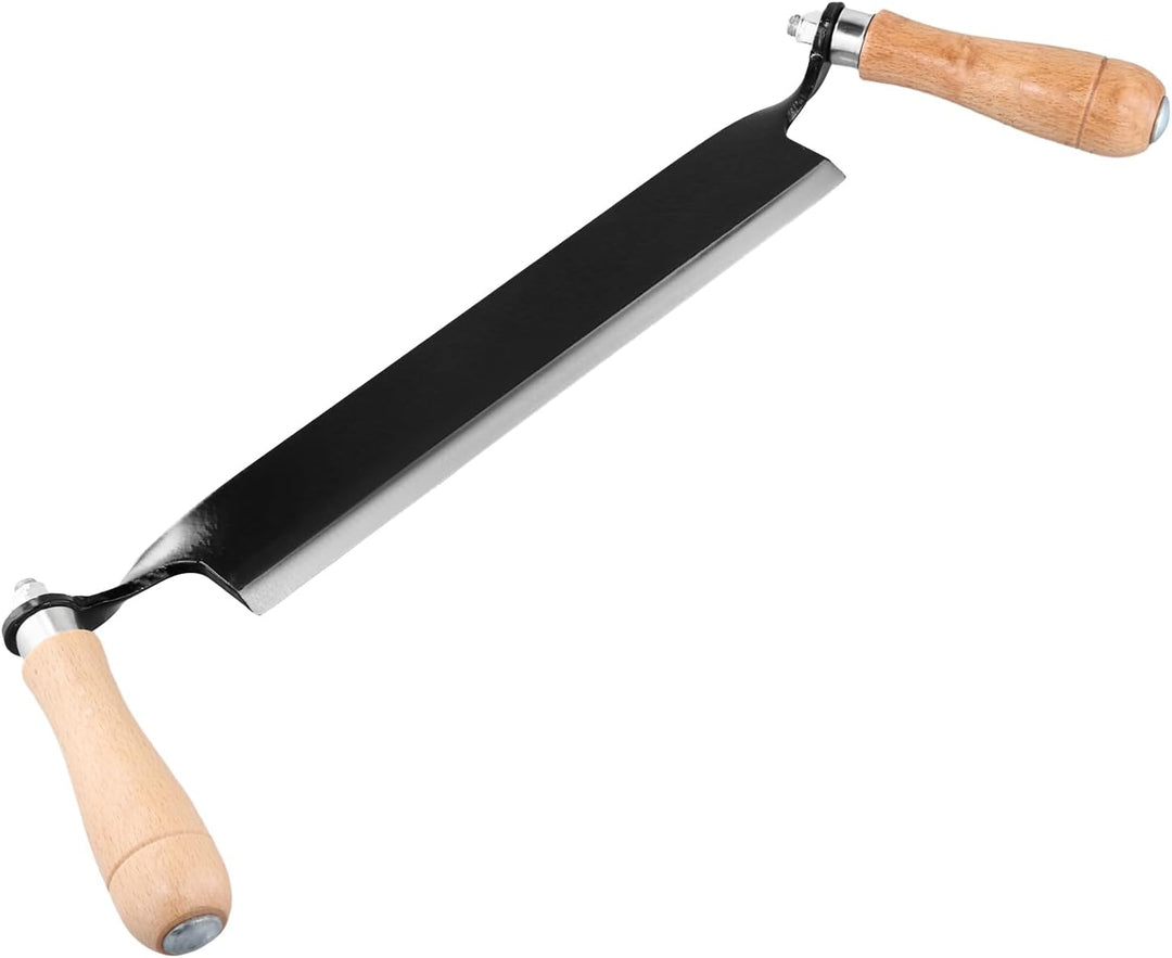 QWORK® 250 mm Zugmesser Reifmesser mit Hohe Schärfe, Gehärteter Hohlschliffklinge, Ergonomischen Hol