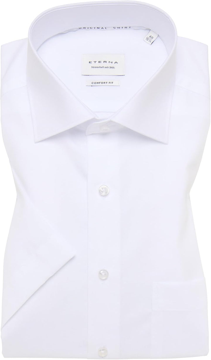 ETERNA Herren Original Shirt MODERN FIT 38 Kragen / 67 Ärmel Weiss, 38 Kragen / 67 Ärmel Weiss