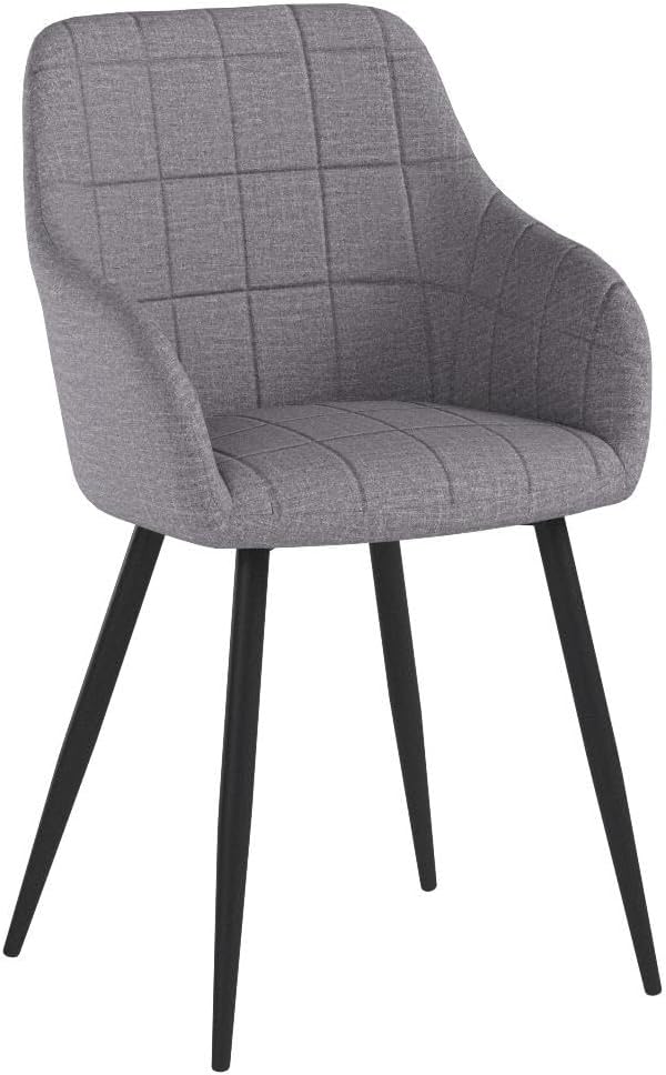 WOLTU 4 x Esszimmerstühle 4er Set Esszimmerstuhl Küchenstuhl Polsterstuhl Design Stuhl mit Armlehnen