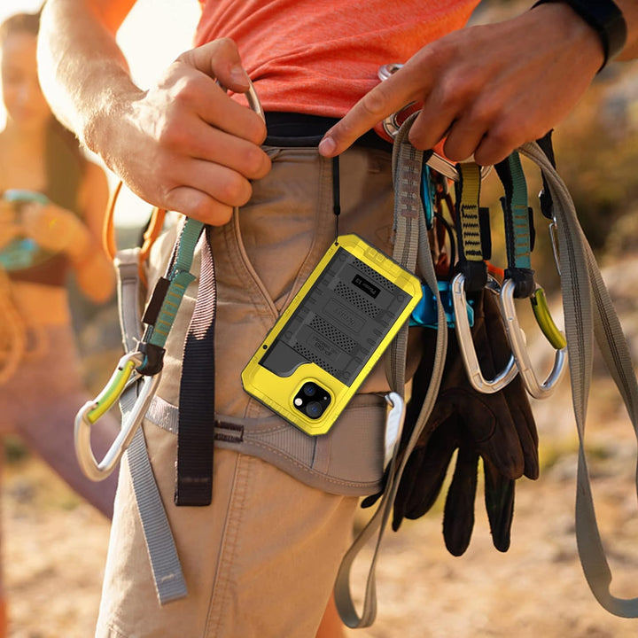Beeasy für iPhone 13 Wasserdicht Outdoor Hülle (6,1"), Stossfest Panzerhülle Militär 360 Grad Schutz