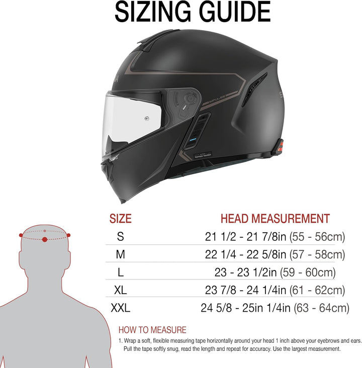 Sena Bluetooth Klapphelm Impulse mit Sound by Harman Kardon, Sonnenblende und integriertem Mesh Inte