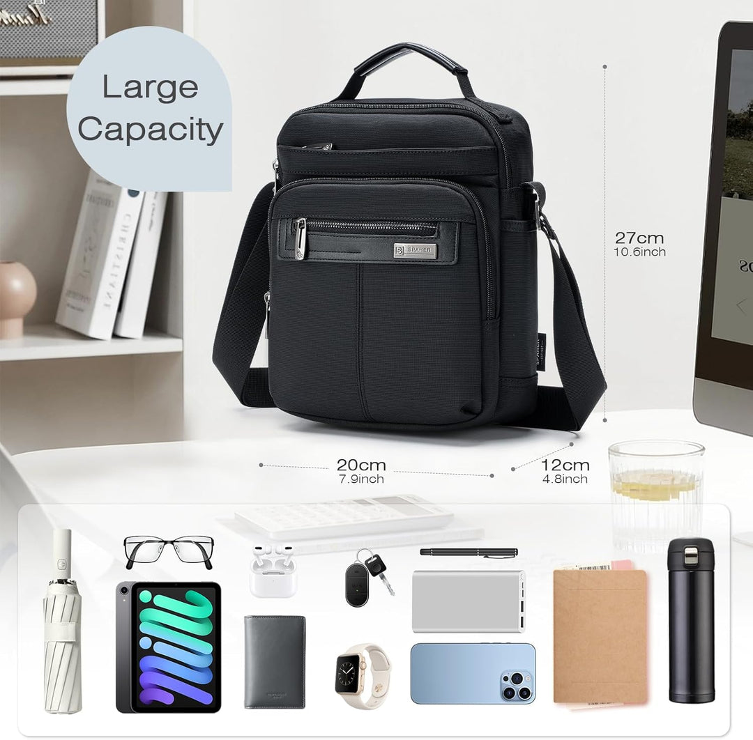 SPAHER Herren Handtaschen Zum Umhängen Umhangetasche Mann Schultertasche Männer Herrentasche Zum Umh