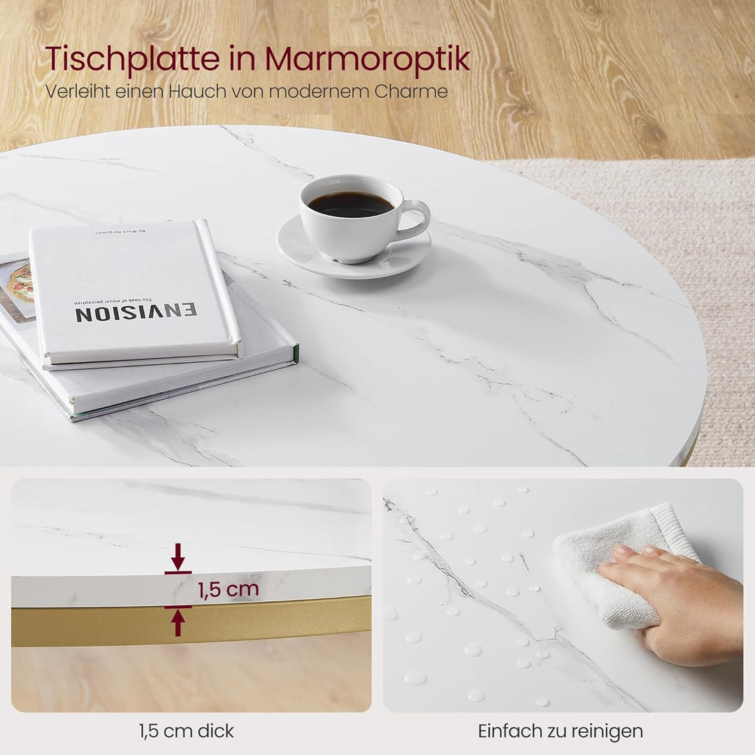 VASAGLE Couchtisch, Wohnzimmertisch, Sofatisch, für Wohnzimmer, mit Glasplatte, viel Stauraum, einfa