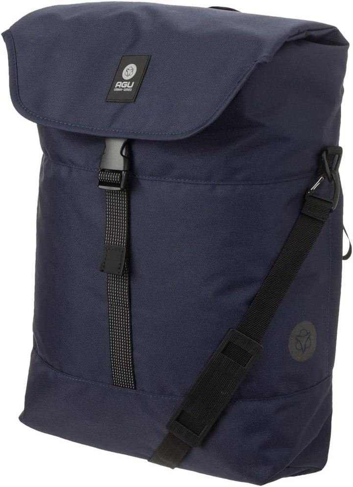 AGU Essentials DWR Urban Klickfix Fahrradtasche für Gepäckträger, 17L Seitentasche Fahrrad mit Schul