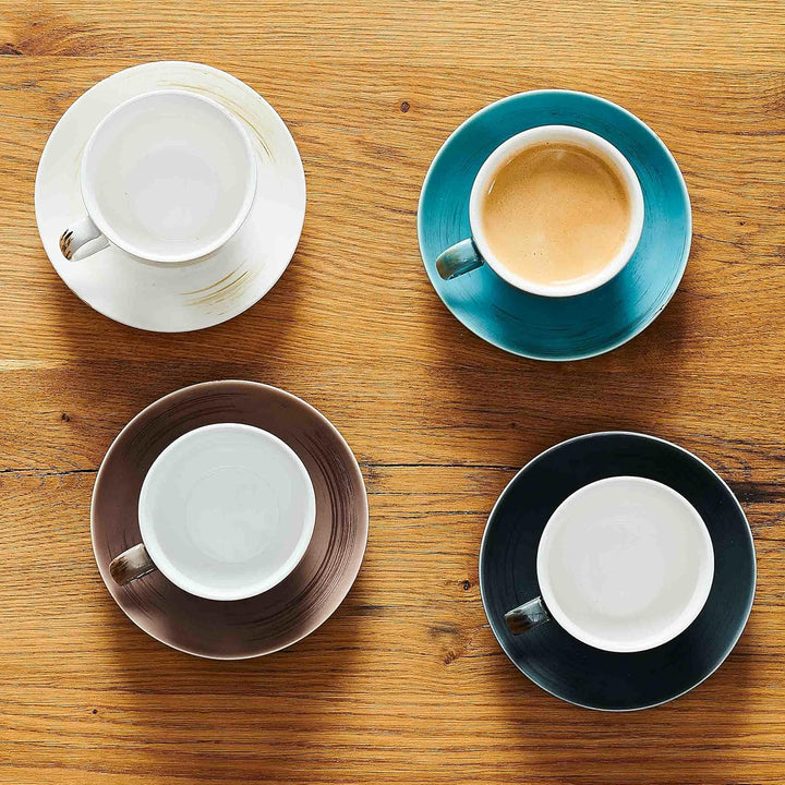 MÄSER 931609 Serie Derby Premium Kaffeetassen Set für 4 Personen in Gastronomie-Qualität, Tassen mit