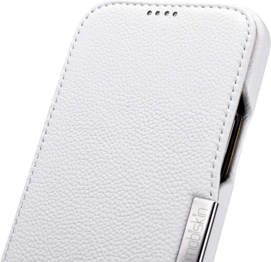 Mobiskin Hülle kompatibel mit Apple iPhone 12 Mini (5,4 Zoll), Handyhülle mit echtem Leder, Case, Sc