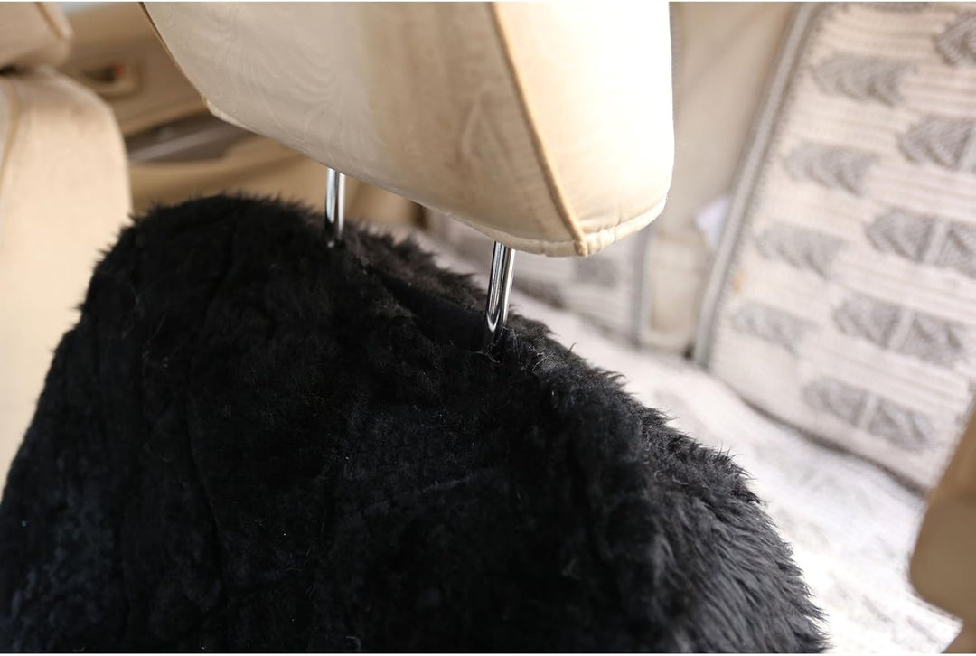 WOLTU Universal Lammfellbezug Auto Sitzbezug 100% Echtlammfell Vollbezug Vordersitzbezug, Feste Woll