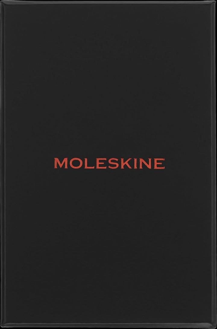Moleskine Shine Notizbuch, Made in Italy Stoffeinband von Mantero, mit weissen Seiten und elastische