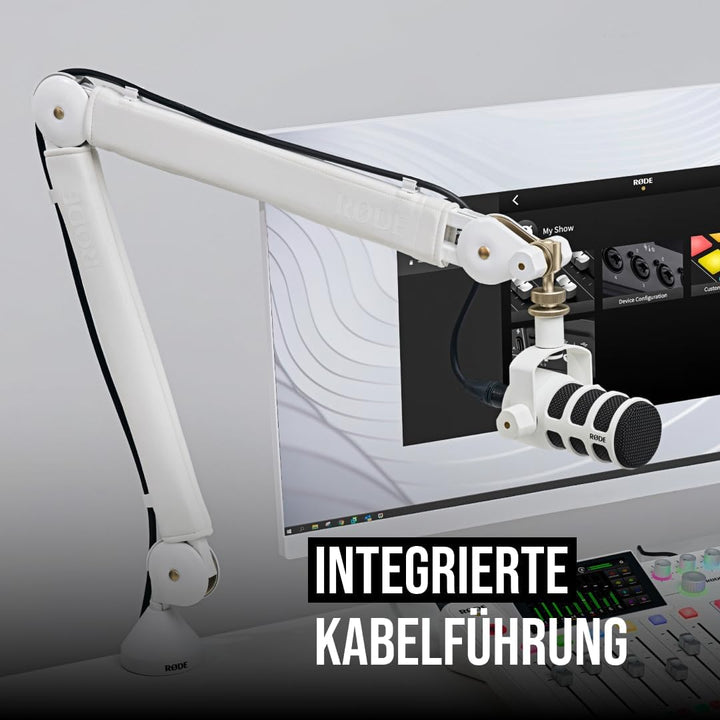 RØDE PSA1+ Professioneller Studioarm mit Federdämpfung und Kabelmanagement (Weiss), White