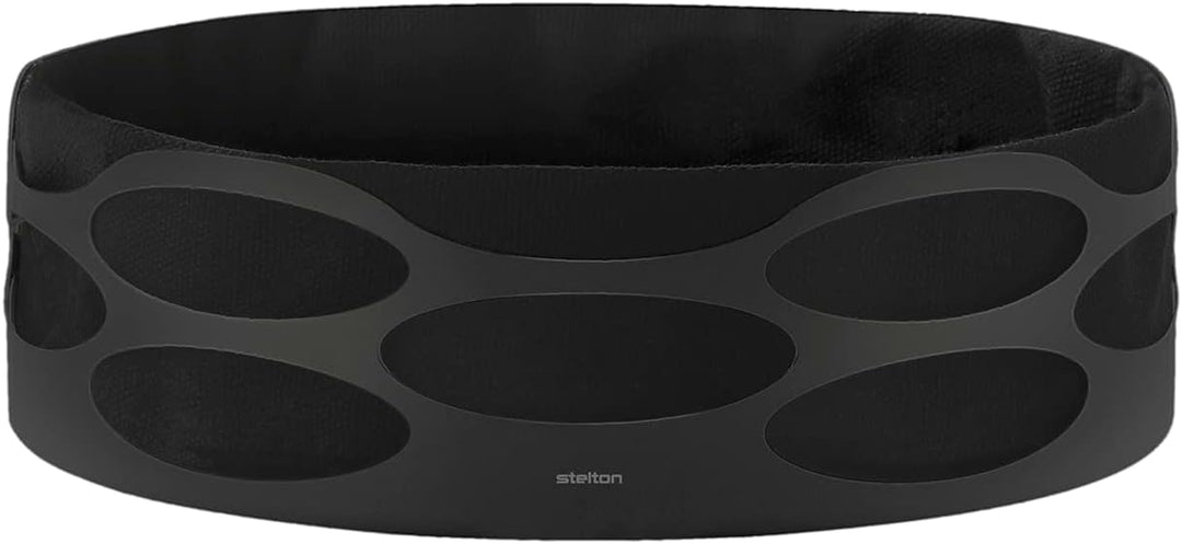 Stelton Embrace Brotschale, matt schwarz mit schwarz