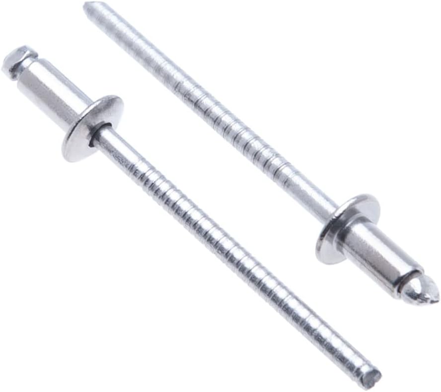3.2mm x 8mm Blindniete von Keple, Blinde Pop-Nieten, 500 Stück – Edelstahlnieten für Metall,Blindnie