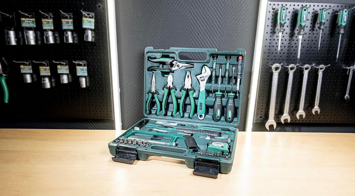 Brüder Mannesmann Werkzeuge 74-teilig Werkzeugsatz, 1 Stück, M29074, (L x B x H) 375 x 285 x 83 mm