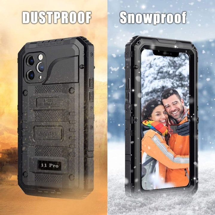 Beeasy für iPhone 11 Pro Hülle (5,8") Wasserdicht Outdoor, Stossfest Panzerhülle Militär 360 Grad Sc