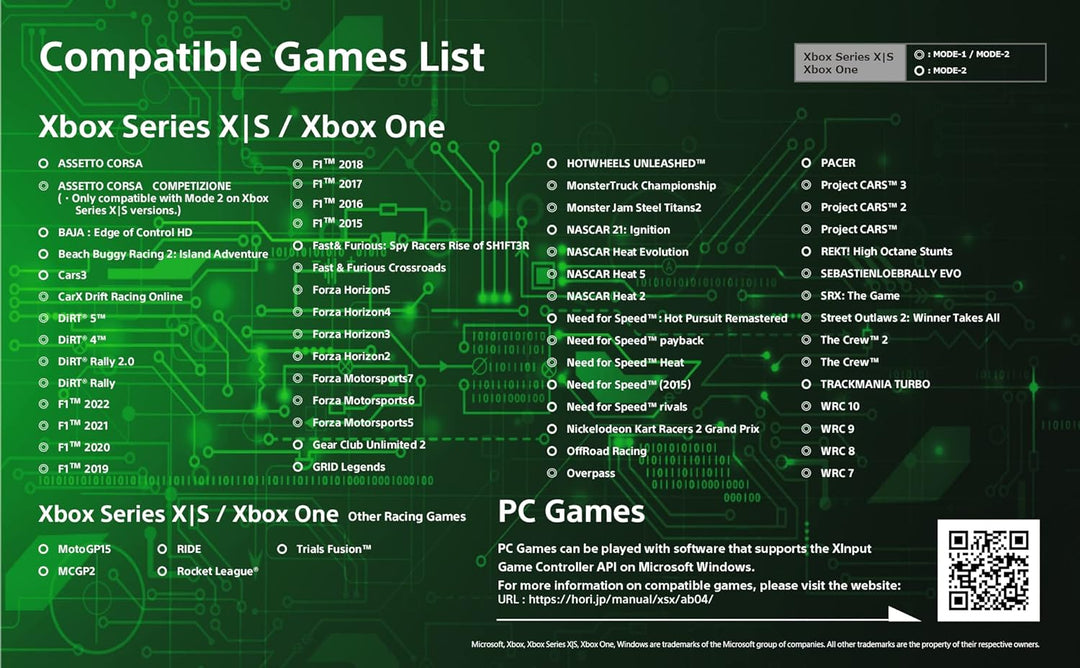 HORI Racing Wheel Overdrive - Gaming Lenkrad mit Pedalen für Xbox Series X|S Xbox One PC [