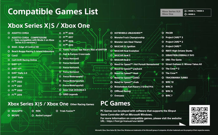 HORI Racing Wheel Overdrive - Gaming Lenkrad mit Pedalen für Xbox Series X|S Xbox One PC [