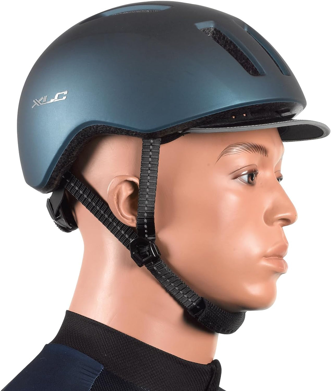 XLC City-Helm BH-C24 blau-metallic metallic blau 58-61cm, metallic blau 58-61cm