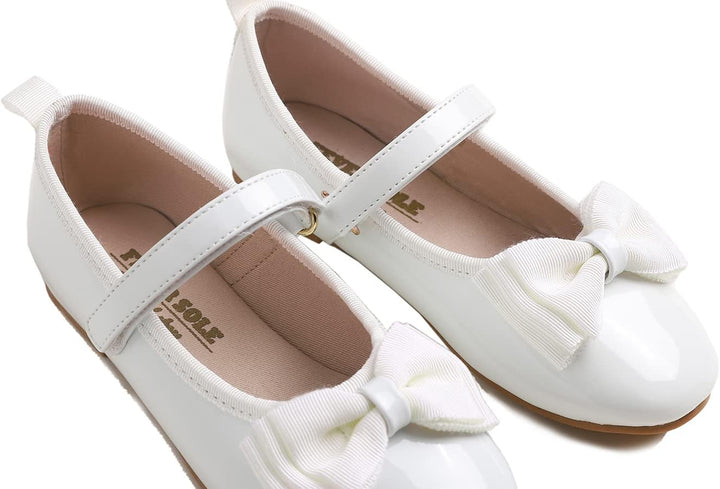 Feversole Bailarinas Niña de Vestir - Zapatos Cómodos para Ceremonias - Ballet Flats 29 EU Fliege We