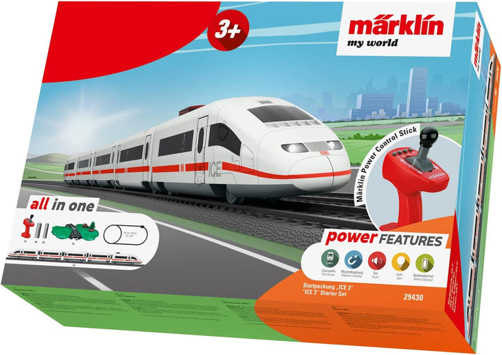 Märklin My World Startpackung “Ice 3” - elektrischer Hochgeschwindigkeitszug 63 cm mit Fernsteuerung