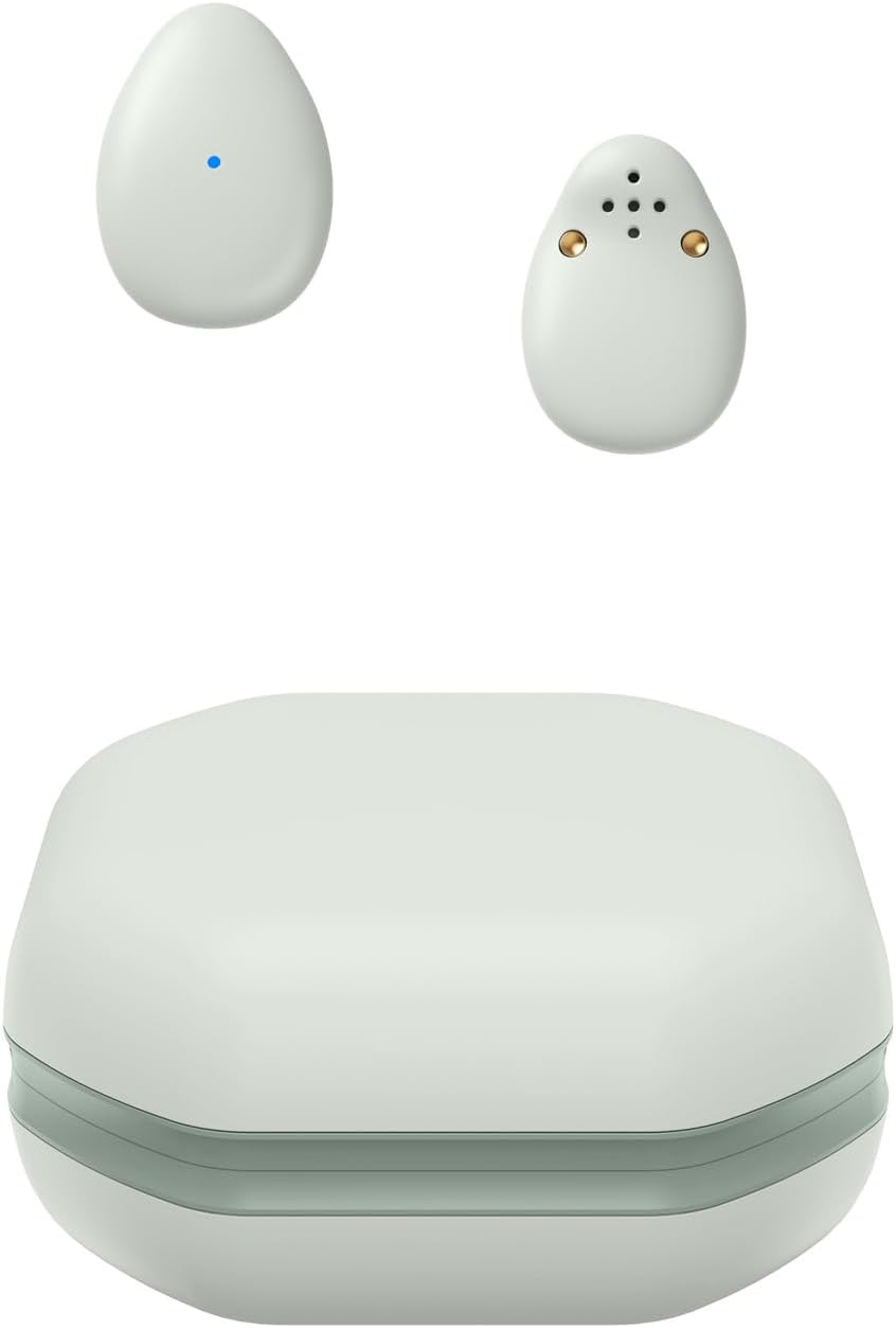 eleror Kabellose Mini-Bluetooth-Ohrhörer, klein/leicht/dünn, für Schlaf/Arbeit/Fitness/Laufen/Drive,